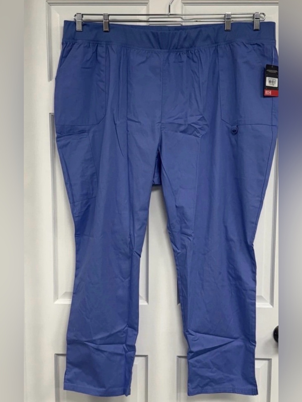 NWOT Dickies EDS Scrub Pants 5X Ciel Blue Scrubs Everyday Cotton Nurse *flaw